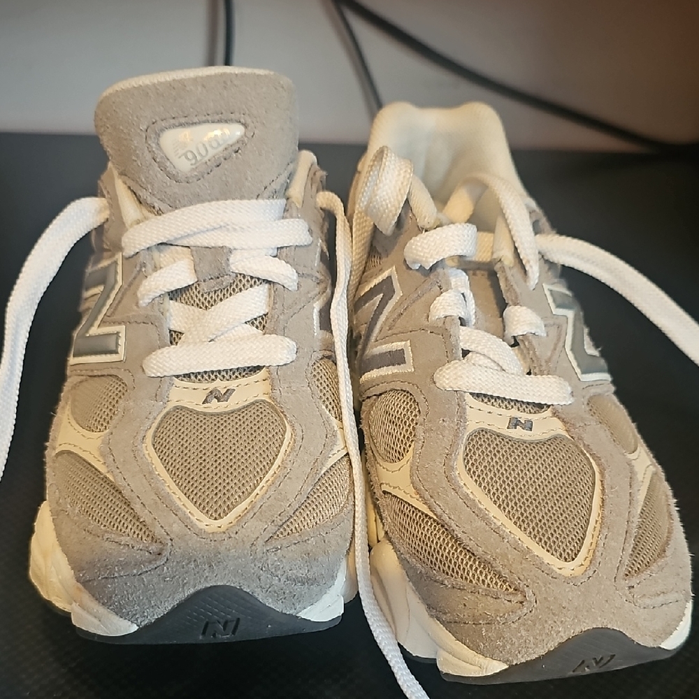 New Balance Kids' Beige and White Sneakers